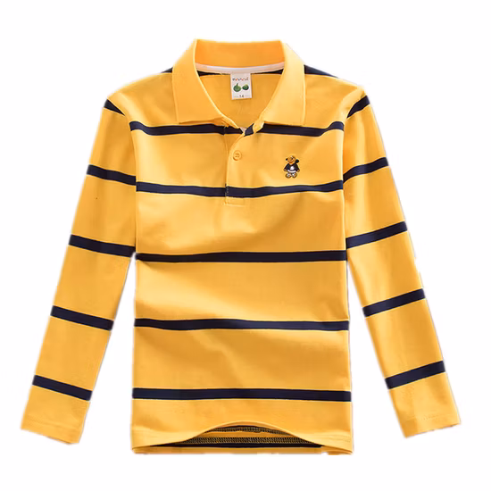 Boys Long Sleeve Pique Polo