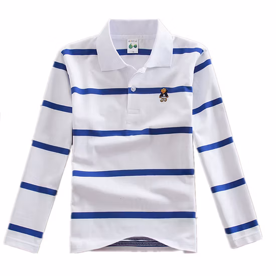 Boys Long Sleeve Pique Polo