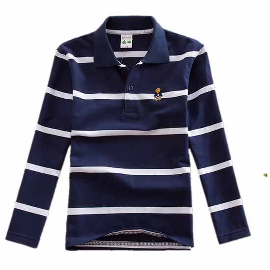Boys Long Sleeve Pique Polo