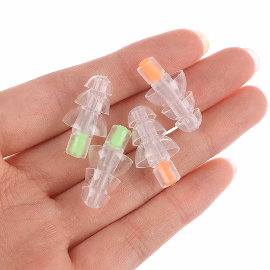 Reusable Waterproof Noise Cancelling Protecting Silicone Ear Plugs