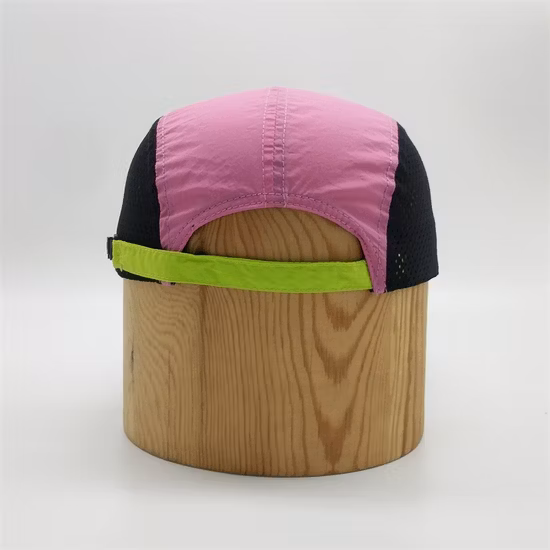 Custom High Quality Unstructured 5 Panel Laser Cut Holes Running Duckbill Hat Men Outdoor Camper Hat Quick Dry Nylon Camp Cap