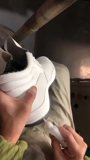 Tan Printing Cow Action High Rigger Safety Shoe Boot